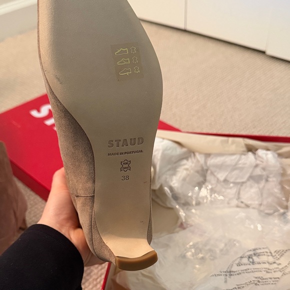 STAUD Western Wally Ankle Boot in Dune NWT - Picture 7 of 8